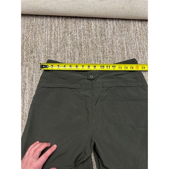 Eddie Bauer Sport Quick-Dry Nylon Shorts Army Green Adjustable Waist Women’s 6 - Picture 4 of 11